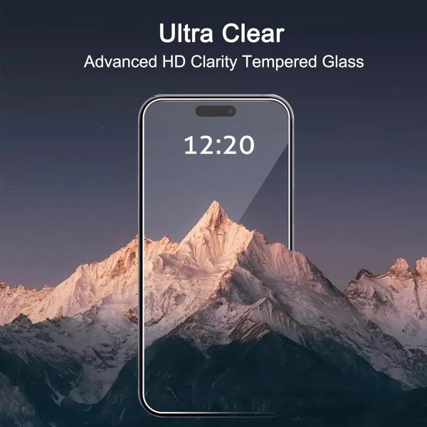 Ailun Glass Screen Protector for iPhone 16 / iPhone 15 / iPhone 15 Pro [6.1 Inch] Display 3 Pack Tempered Glass, Dynamic Island Compatible, Case Friendly [Not for iPhone 16 Pro 6.3 Inch] - Image 4