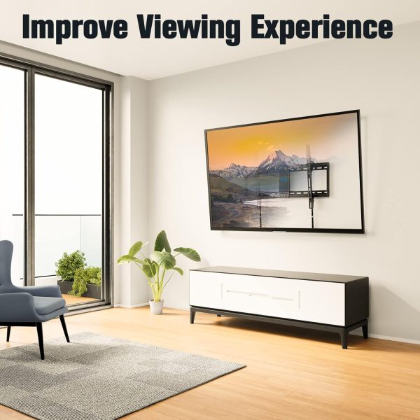 Mounting Dream UL Listed TV Mount for Most 37-75 Inch TV, Universal Tilt TV Wall Mount Fit 16", 18", 24" Stud with Loading Capacity 132lbs, Max Vesa 600 x 400mm, Low Profile Flat Wall Mount Bracket - Image 9