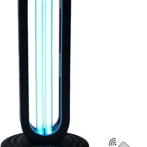 UV Light disinfection Lamp with Ozone for Odor Room Air Purification (Remote Control Included) 99.99% Sanitization Rate White Fluorescent Premium 38W 110V